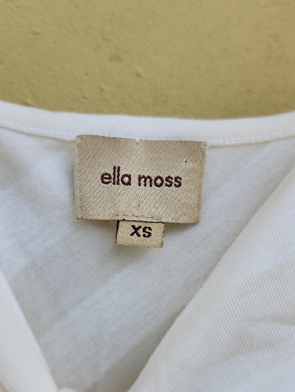 Ella Moss White And Cream Slip Dress with Front Twist Detail - Picture 3 of 11